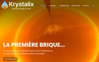 Realisation site web de production de monocristaux